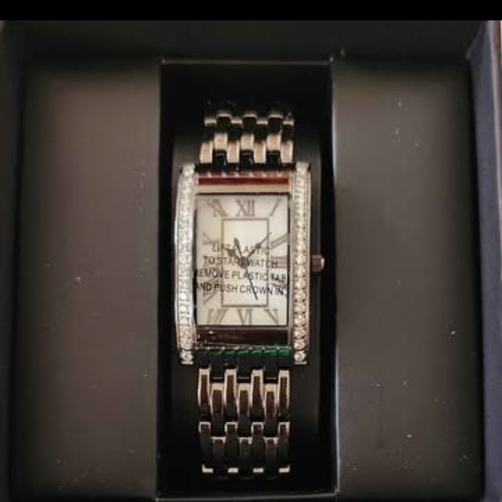 Elegant Titanium-colored Women's Watch